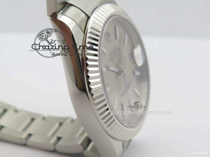 Sliver A3136 Dial II SS 41mm Gray 116334 Datejust On Sticks Bracelet Markers SS 0102